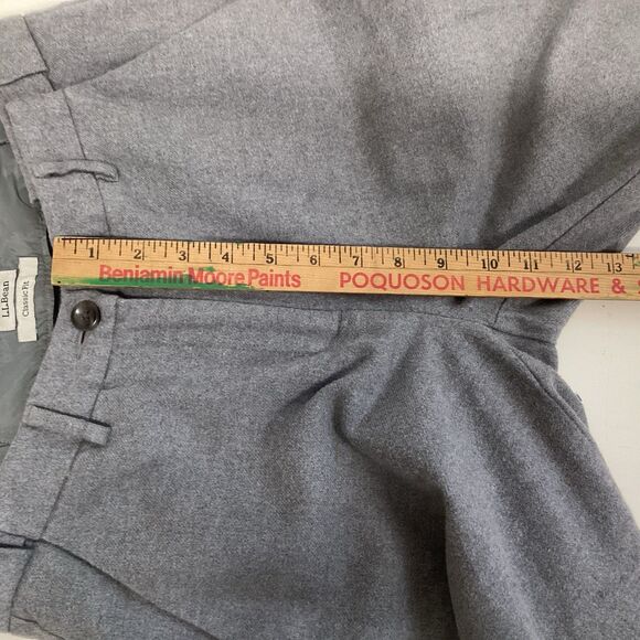 LL bean women’s pants size 4 gray classic fit lined 100% cotton soft - Picture 4 of 10